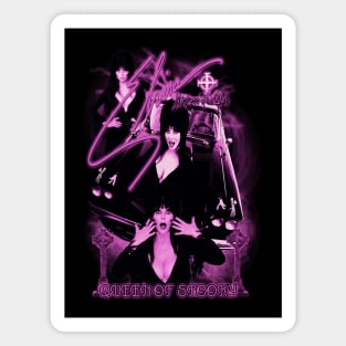 Elvira. Spooky Ride. (Version 3) Magnet